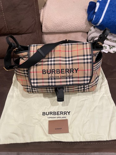 Burberry check nylon diaper - burberry,