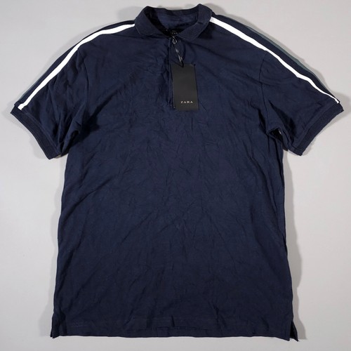 Polo zara uomo blu manica - zara,