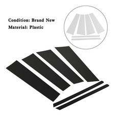 6Pcs Car Window Pillar Posts Cover Trim Pour Honda Civic 06-2011