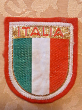 Toppa patch Stemma ITALIA in tessuto cm 6,5 x 5,5 - Da collezione