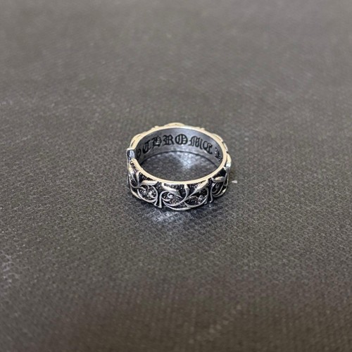 Anello cuori cromati argento - cuori,
