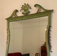 specchio cornice legno laccato