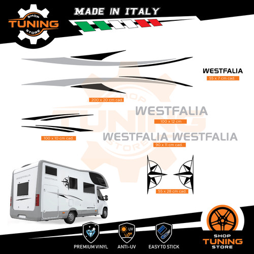 Kit adesivi camper westfalia - kit,
