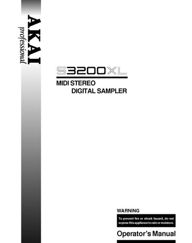 Akai s3200xl campionatore - s3200xl,