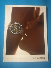 RITAGLIO DI GIORNALE PUBBLICITA' OROLOGIO LOUIS VUITTON DA COLLEZIONE - (141)