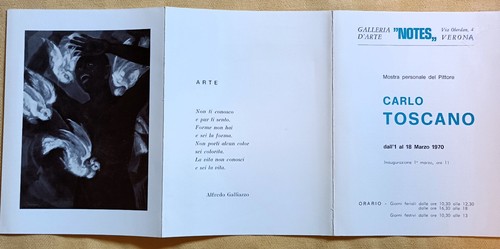 Depliant carlo toscano mostra - carlo,