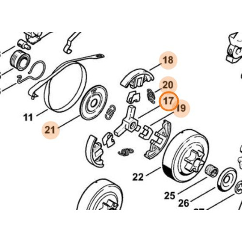 Stihl frizione completa - frizione,