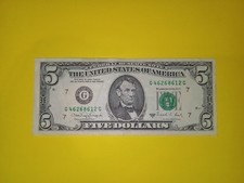 Banconota 5 Dollari USA -