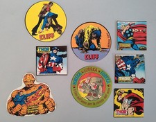 LOTTO 8 RARI ADESIVI EDITORIALE CORNO CLIFF THOR EUREKA OTTIMI SENZA FUSTELLA