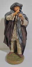 02960 Pastorello Presepe napoletano - Statuina in terracotta - Suonatore - 27 cm