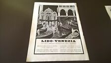VINTAGE EDITORIALE - LIDO DI VENEZIA - GONDOLE - FIRMATO SORGIANI - ANNI 20