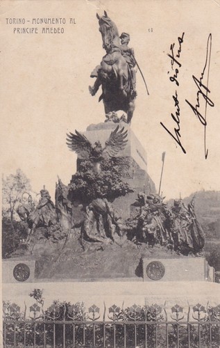 Cartolina torino monumento - cartolina,