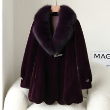 Cappotto pelliccia originale invernale nuovo collo pelliccia di volpe visone pelliccia cappotto donna giacche di lusso