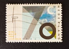 Francobolli Olanda Parco Mulini Pale Eoliche Mc 1287 Yt 1257 1986