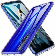 COVER per HUAWEI Nova 5T CUSTODIA Soft Tpu + PELLICOLA VETRO TEMPERATO FULL 9H