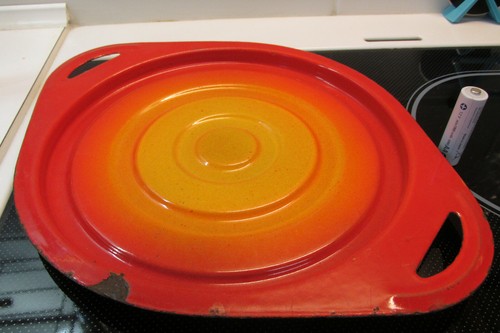 Piatto portata smaltato - piatto,
