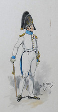 Charles Brun DISEGNO Militaria