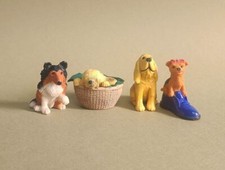 36_SHETLAND SHEEPDOG, KOMONDOR, YORKSHIRE TERRIER_GIOCATTOLO FIGURA CUCCIOLO IN TASCA