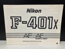 Nikon F-401  X  AF AF QUARTZ DATE - Libretto Manuale Istruzioni Italiano