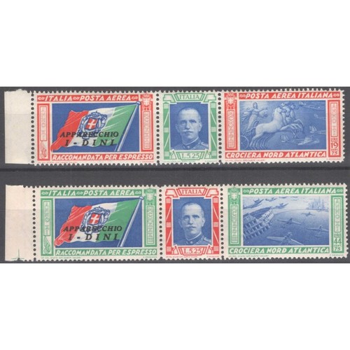 Regno italia 1933 trittici - d'italia,