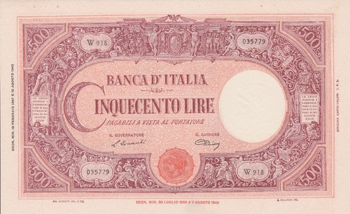 Italy 500 lire grande - italy,,