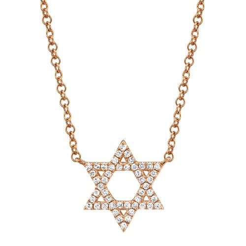 Diamante stella davide 14k - 14k, oro