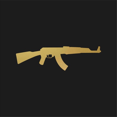 Vinyl decal car - ak-47,