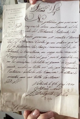 Piego lettera viterbo - lettera,