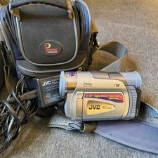 Videocamera Mini DV Vintage JVC GR-D20EK Funzionante Retro Portatile Video Argento