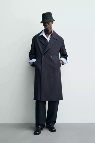 Trench coat uomo doppiopetto
