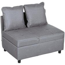 Homcom poltrona letto 1 - homcom, 3