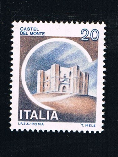 Italia francobollo castelli - 1,