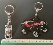 Arctic Cat Quad Rare Key Ring Keychain Metal Rubber Atv 4x4 Awd