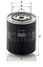 W 1140 MANN-FILTER Filtro