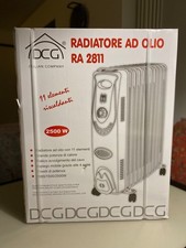 stufetta radiatore ad olio DCG 2500 W 11 elementi e termostato nuova imballata