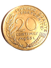 20 Centimes 1963 Marianne
