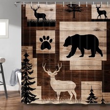 Rustic Cabin Shower Curtain