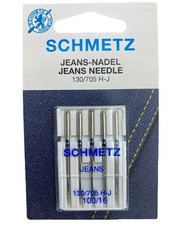 5 Aghi Schmetz Macchina Cucire Jeans 130/705 H-J 100/16 0708132