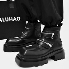 Scarpe derby moto uomo punk