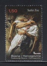 BOSNIA Safet Zec, timbro pittore MNH