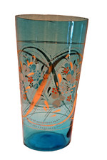 Vintage Dipinto a Mano Vetro