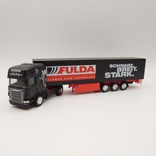 Herpa 150606 1:87 Scania R580 V8 teloni tenda autoarticolato Fulda / Sorg *CONFEZIONE ORIGINALE*