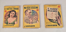I GIALLI MONDADORI,LOTTO DI 3 ROMANZI,N° 233+353+410/ 1953/55/56,PATRICK QUENTIN