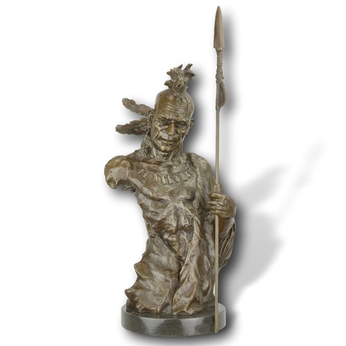 Figura bronzo guerriero - figura, in