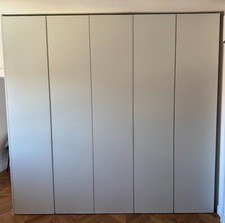 ARMADIO 5 ANTE LACCATO OPACO CON SPECCHI INTERNI SU OGNI ANTA