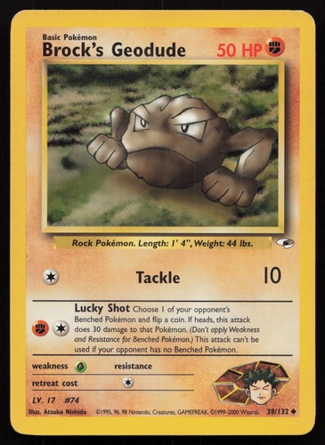 Pokemon brock geodude - geodude, 38/132