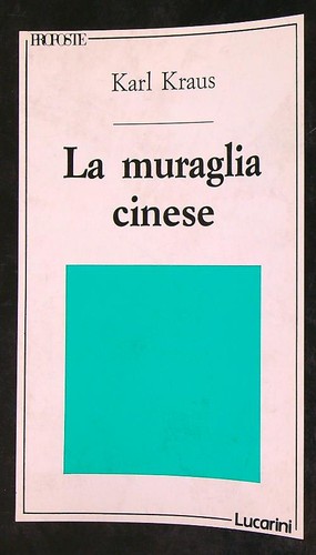 Muraglia cinese kraus karl - la,