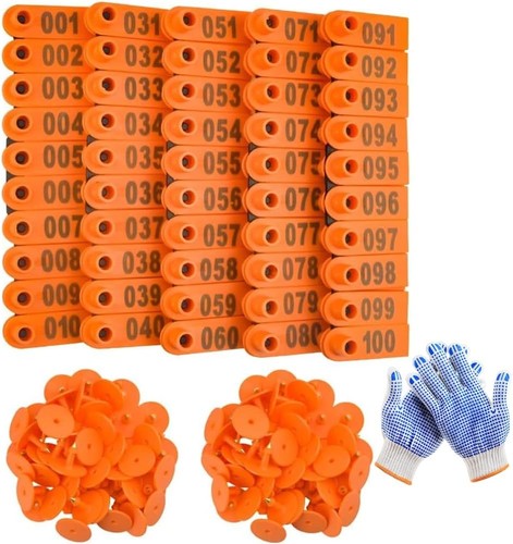 100pz etichette auricolari per - etichette,