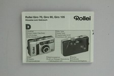 Manuale di istruzioni Rollei