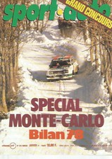 SPORT AUTO N°204 SPEC. MONTE-CARLO / BILAN 1978 / SAAB TUR. / ANNEE DU WING-CAR